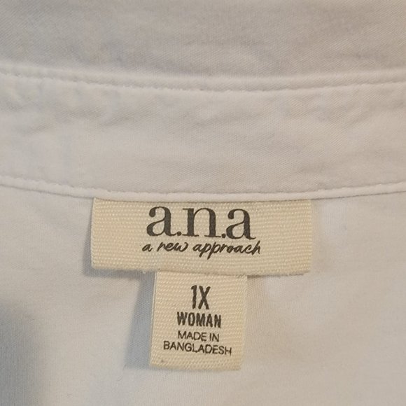 Classic White Button-Up Dress Shirt by A.N.A - Picture 4 of 4